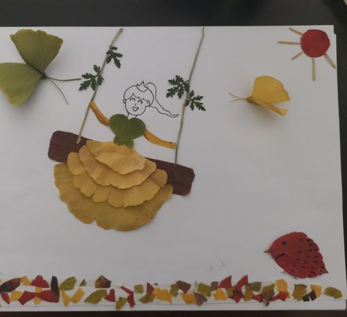 缤纷秋日,童趣无限——黄河路小学三(1)班创意树叶贴画