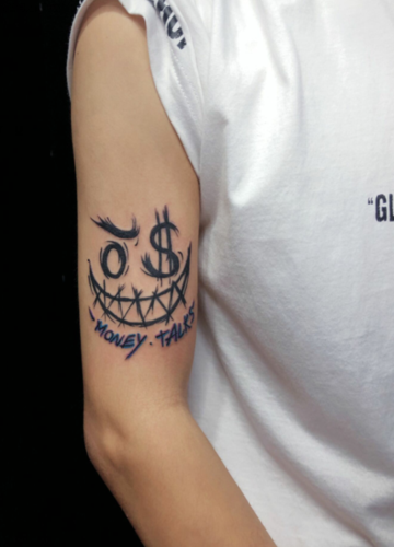 笑脸纹身图案大全 笑脸纹身的寓意(12)