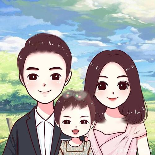 感受幸福,藏在头像里的美好,一家三口头像