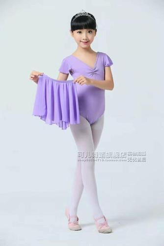 儿童舞蹈服女夏季短袖女童练功服专业少儿考级服女孩形体服吊带