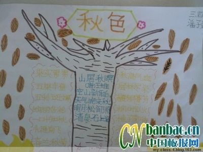 高中生吉林秋色手抄报高中生手抄报