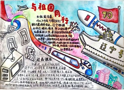 爱我中华,建国72周年手抄报