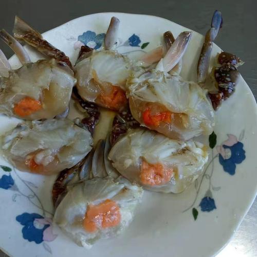 宁波特产1380g即食呛蟹腌制红膏蟹块生腌海鲜咸蟹醉蟹