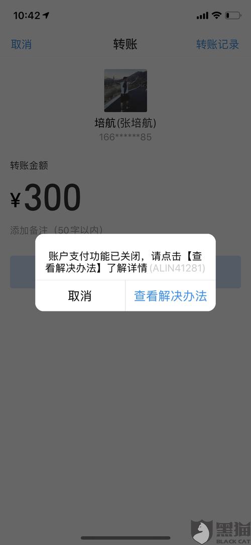 限制卖家行为.限制支付宝账号转账功能