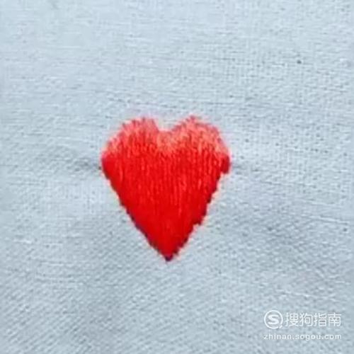 立体的爱心针法怎么缝制?