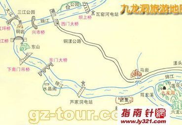 九龙洞旅游地图