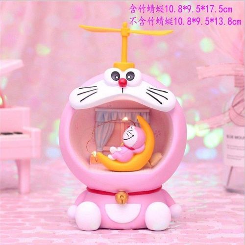 创意叮当猫星星灯儿童房床头少女心居家摆件桌面饰品生日(送人 贺卡
