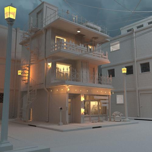 maya如何建模神秘的房子模型