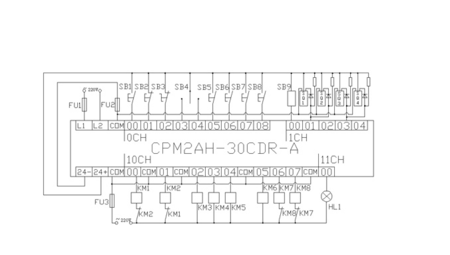 欧姆龙plc型号cpm1a-30cdr-a-v1接线图