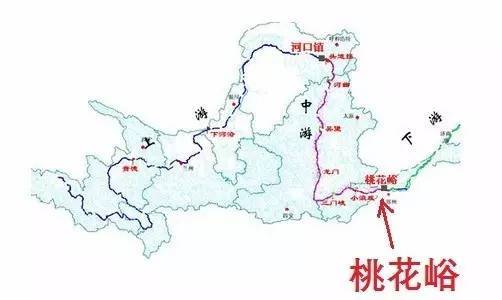 河南省郑州荥阳市广武镇桃花峪位置示意图