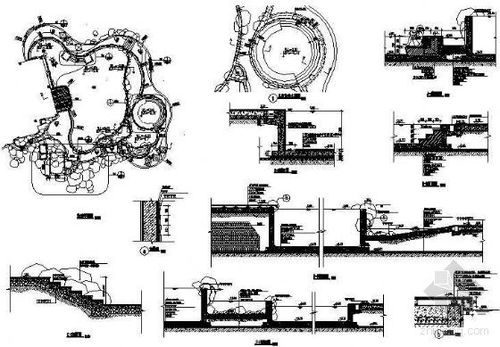 景观泳池节点详图