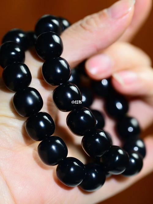 黑色的诱惑92和田玉墨玉手串99_和田玉_手串_好物推荐_和田玉手串