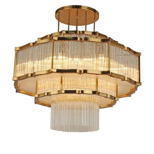 新中式吊灯客厅餐厅卧室书房简约大气艺术吊灯铁艺莲花中式水晶灯