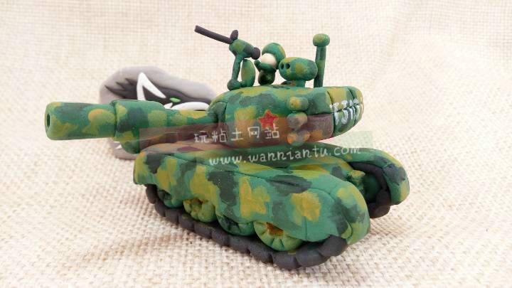 超轻粘土教程坦克车的做法图解