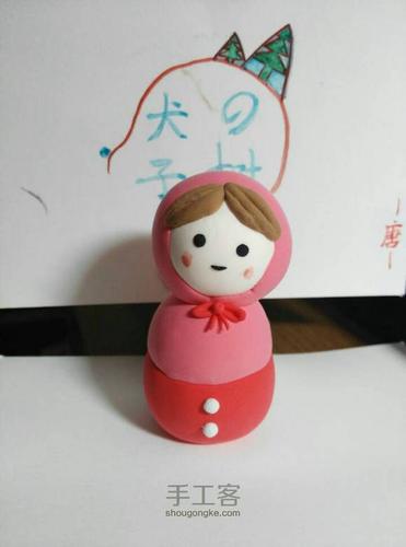 超轻粘土做的俄罗斯套娃小人偶教程图解(2)