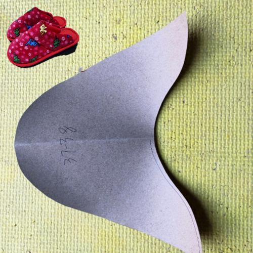 手工拖鞋棉 diy手工鞋样不带鞋底样拖鞋样板自己做鞋参考纸样