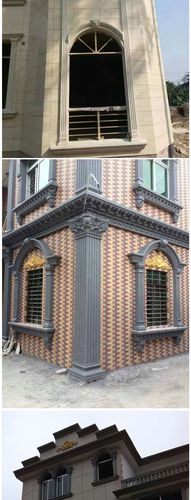 窗拱模具罗马柱别墅窗户半圆拱形窗子边线条水泥外墙建筑构件模型