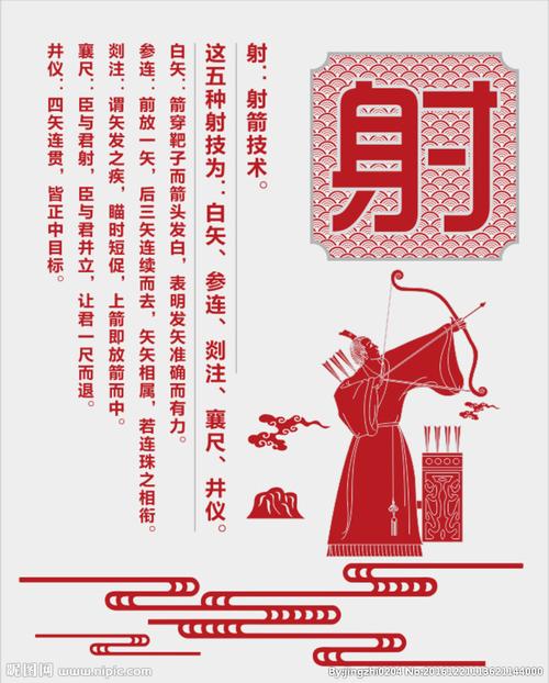 孔子六艺之射设计图图片