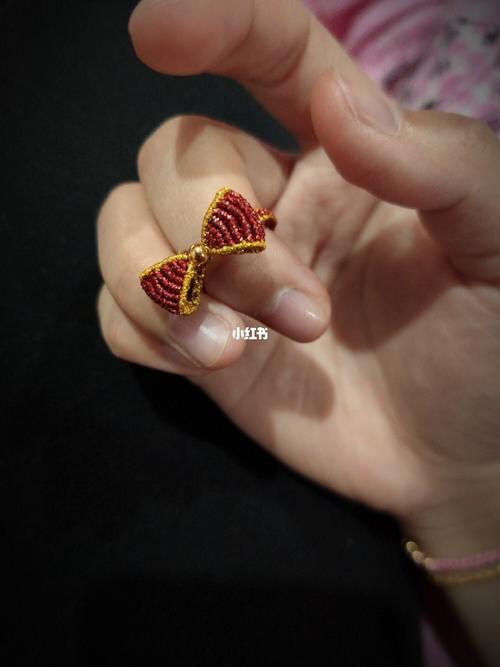 立体蝴蝶结戒指编绳_蝴蝶结_戒指_编绳_兴趣爱好_手工