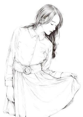 素描画卡通人物