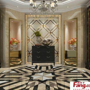 大厅菱形背景墙效果图