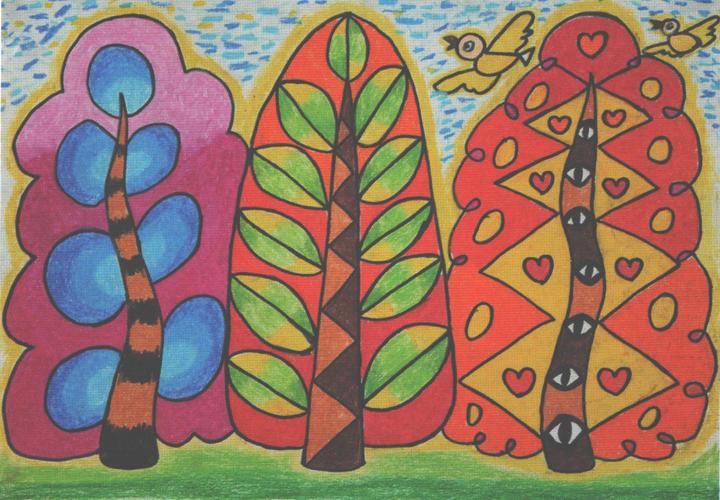 点评:构图比较完整,线条比较流畅,虽然造型方面有所欠缺,但是画面内容