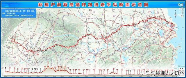 沪渝蓉高铁线路图 沿江高铁是由铁总和沪,苏,皖,鄂,渝,川共同出资