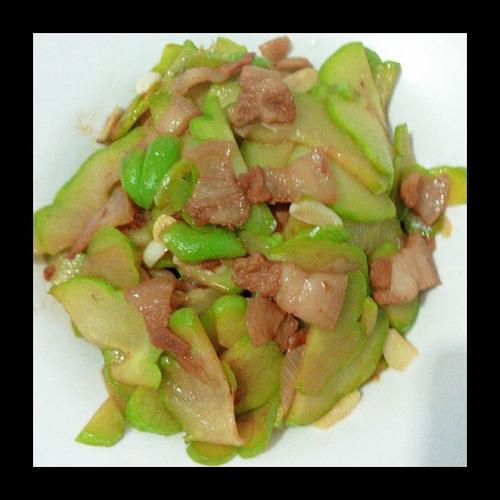 佛手瓜炒肉片