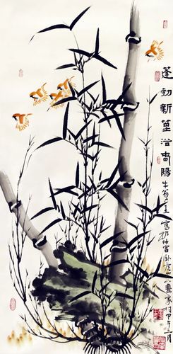 画竹名家李方玉作品欣赏