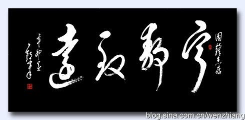 草书《宁静致远》_郭文章书法与摄影