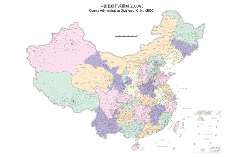 求:中国行政地图(精确到县级)矢量格式的