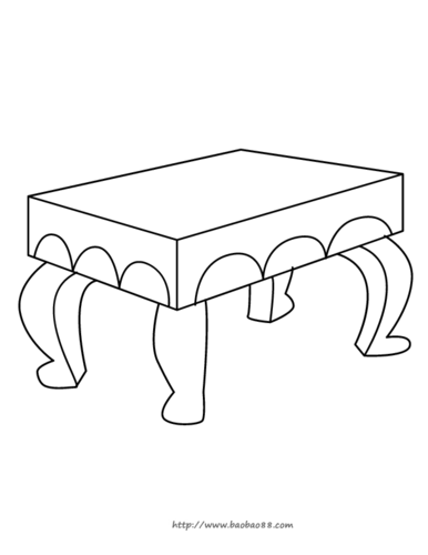 桌椅简笔画