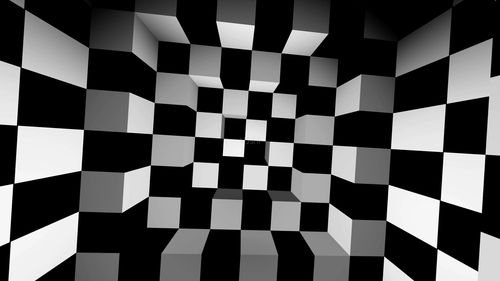 异度空间三维空间3d空间旋转黑白_1920x1080_高清视频