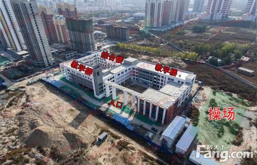 保定北部复兴路小学11月最新进展(高清航拍)