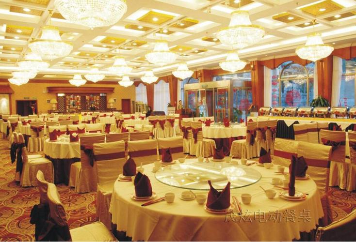安徽酒店宴会厅使用茂炫大圆桌效果