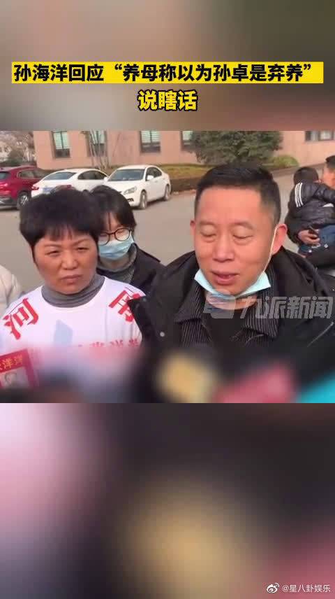 孙海洋回应养母称以为孙卓是弃养说瞎话