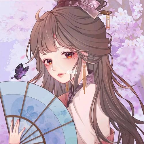 古装美女卡通头像_卡通头像_古装_美女_素材_头像