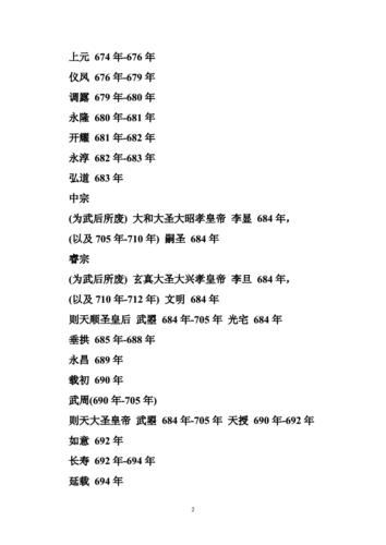 中国唐朝大事年表(精选5篇).doc
