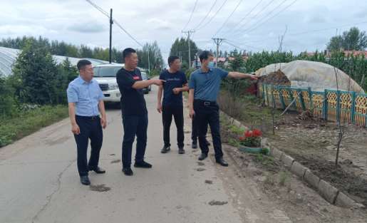 黑龙江省兰西县县委常委,宣传部长王雷深入兰河乡指导