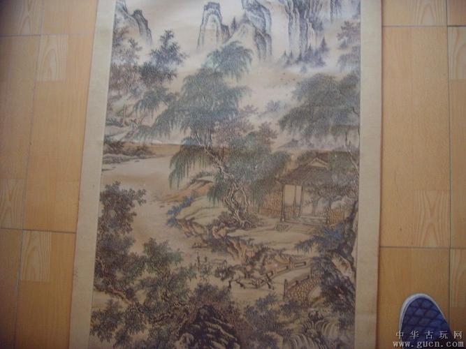 孟瑞款山水画