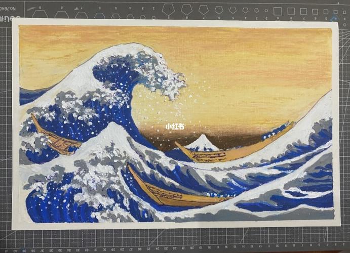 神奈川冲浪里_冲浪_油画棒画_文化_绘画