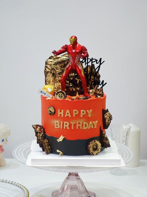 钢铁侠蛋糕98_蛋糕_钢铁侠_烘焙_生日蛋糕_奥利奥怎么样_甜品_男