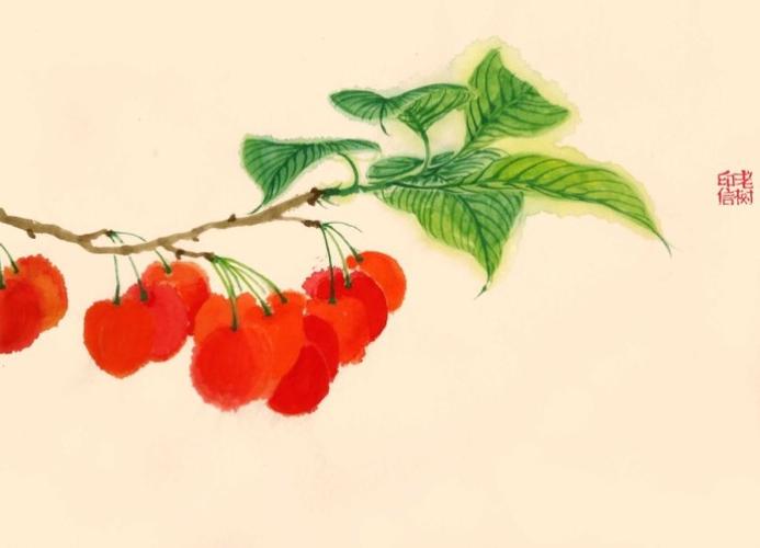 《国画·樱桃》