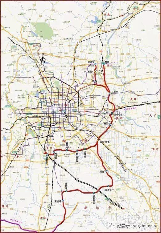 s6最新走向曝光:通州r1,规划北线等多条新地铁有了细节 快看是否你家