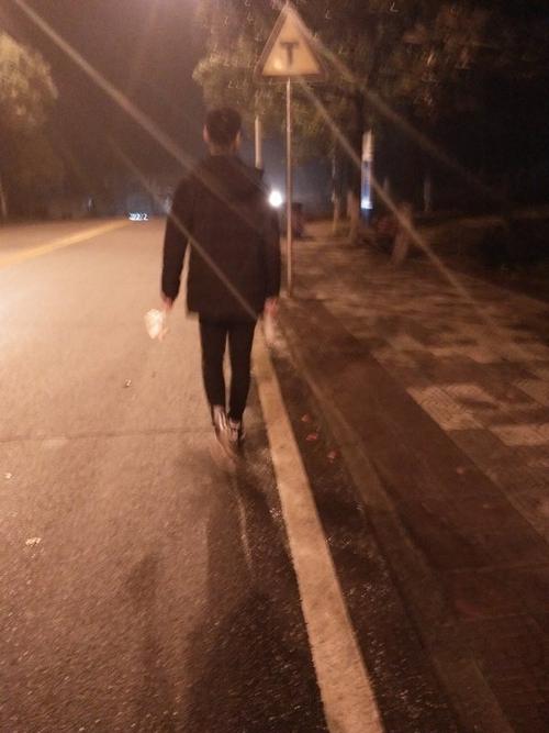 黯淡的月光下,望着他孤独的背影,我不禁一阵惆怅