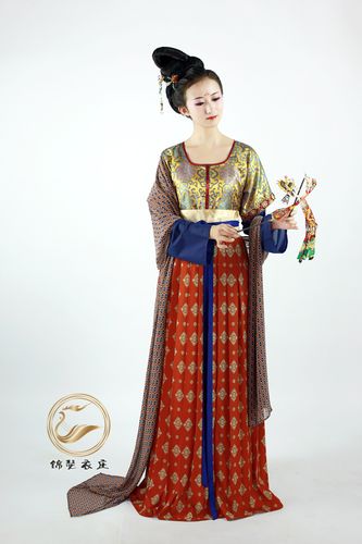 【锦瑟衣庄】大唐瑰丽织锦u领半臂襦裙——婆娑罗