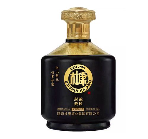 白水礼盒500ml52度香型浓香盒装手提式杜康整箱国产白酒