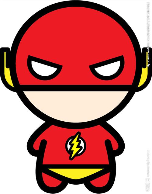 闪电侠卡通图案图片