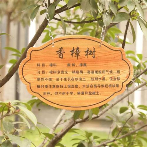 标识标牌欣赏花草牌树铭牌导向牌等
