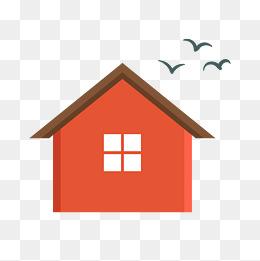 钢城红房子的简笔画